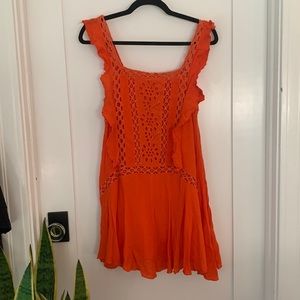 Free People Orange Summer Dress - XS